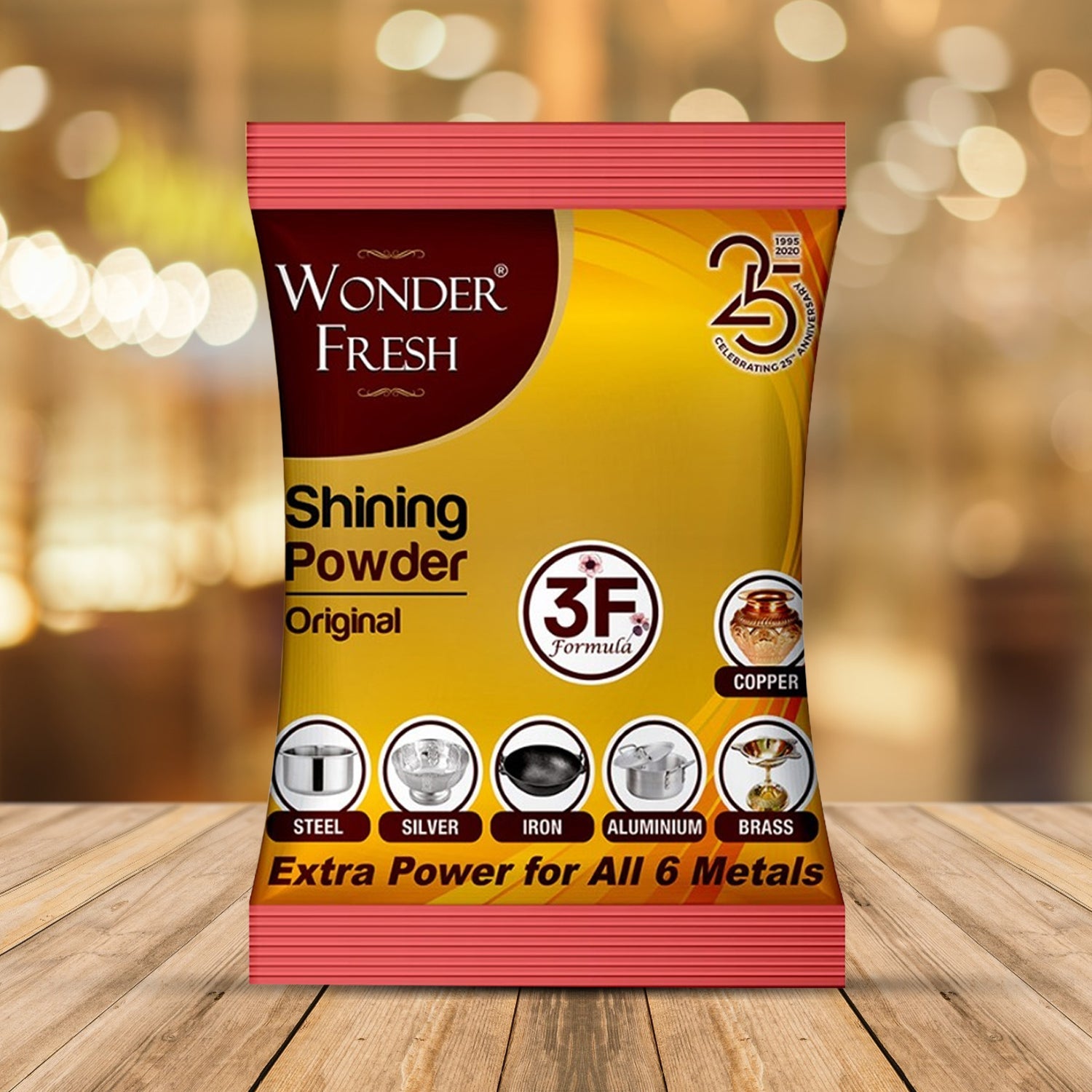 Shining Powder, Cleans and Polishes Copper, Brass, Silver, Aluminum, Iron, and Steel, Removes Tarnish and Oxidation (200 GM) Shining Powder, Cleans and Polishes Copper, Brass, Silver, Aluminum, Iron, and Steel, Removes Tarnish and Oxidation (200 GM)